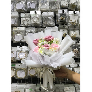 HOA LỤA , HOA SÁP BÓ CỰC XINH ( ảnh thật )