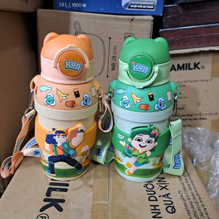Bình nước vô cực cho bé 430ml Quà tặng từ Kun