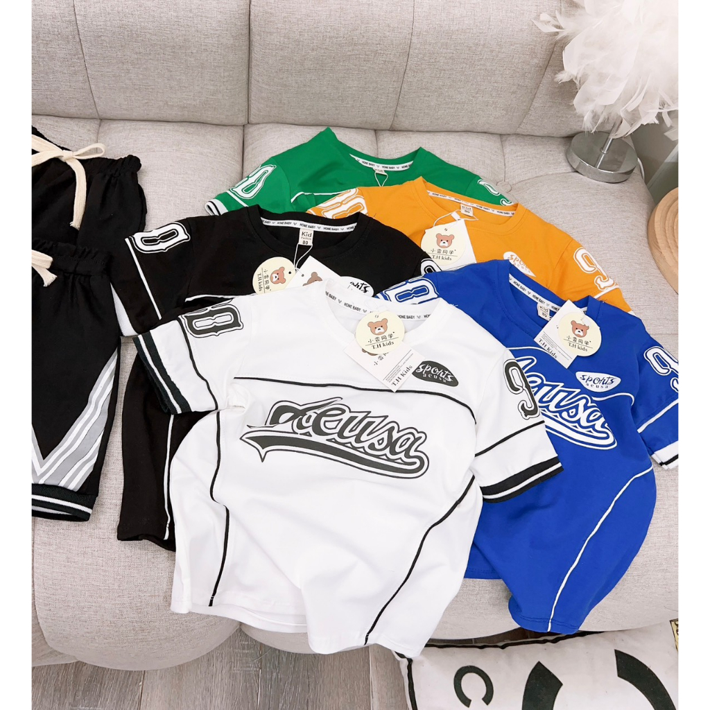 Đồ Bộ Bé Trai Size 15-25kg Thun Cotton Co Giãn 4 Chiều Mềm Mại Mát Hút Mồ Hôi.1676