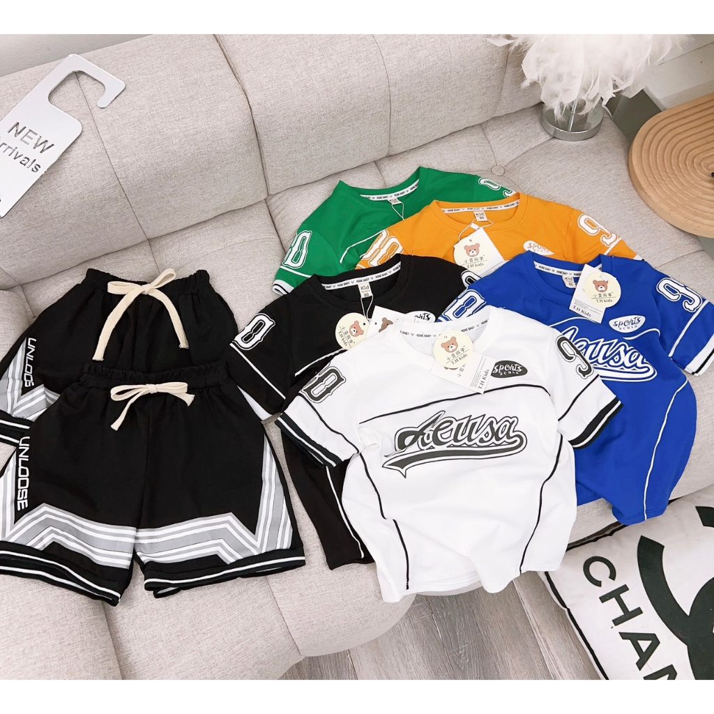 Đồ Bộ Bé Trai Size 15-25kg Thun Cotton Co Giãn 4 Chiều Mềm Mại Mát Hút Mồ Hôi.1676