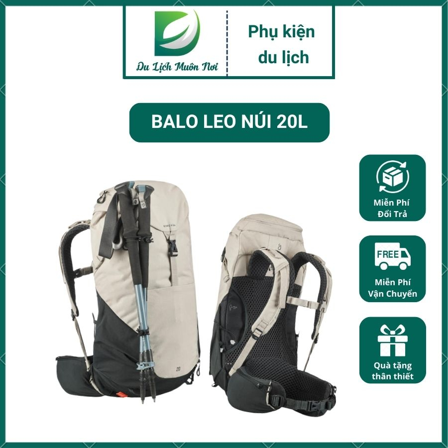 Balo leo núi 20l, Balo leo núi dã ngoại siêu tiện lợi, Phụ kiện du lịch dã ngoại- Du Lịch Muôn Nơi