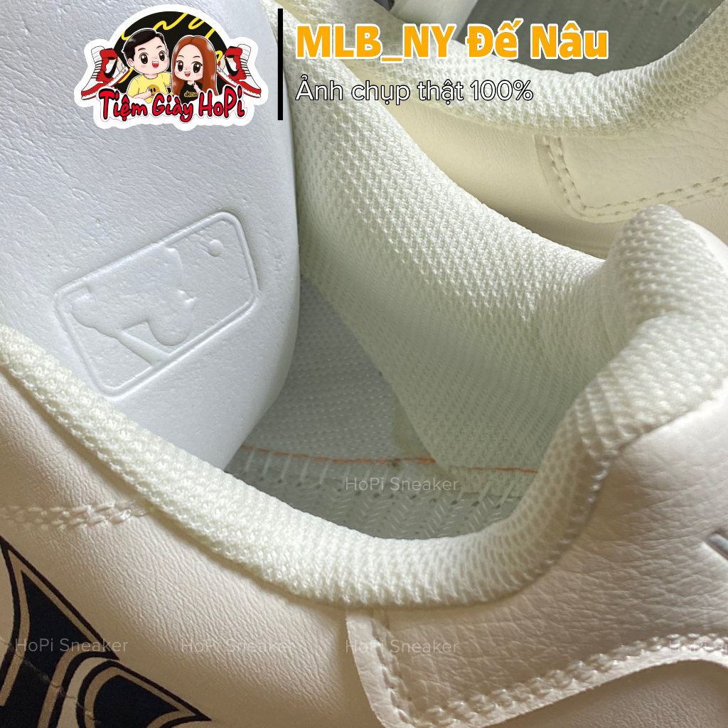 Giày Thể Thao MLB_NY Đế Nâu. MLB_Đế Nâu Full Box Bill. giày mlb, giày ny I HoPi Sneaker