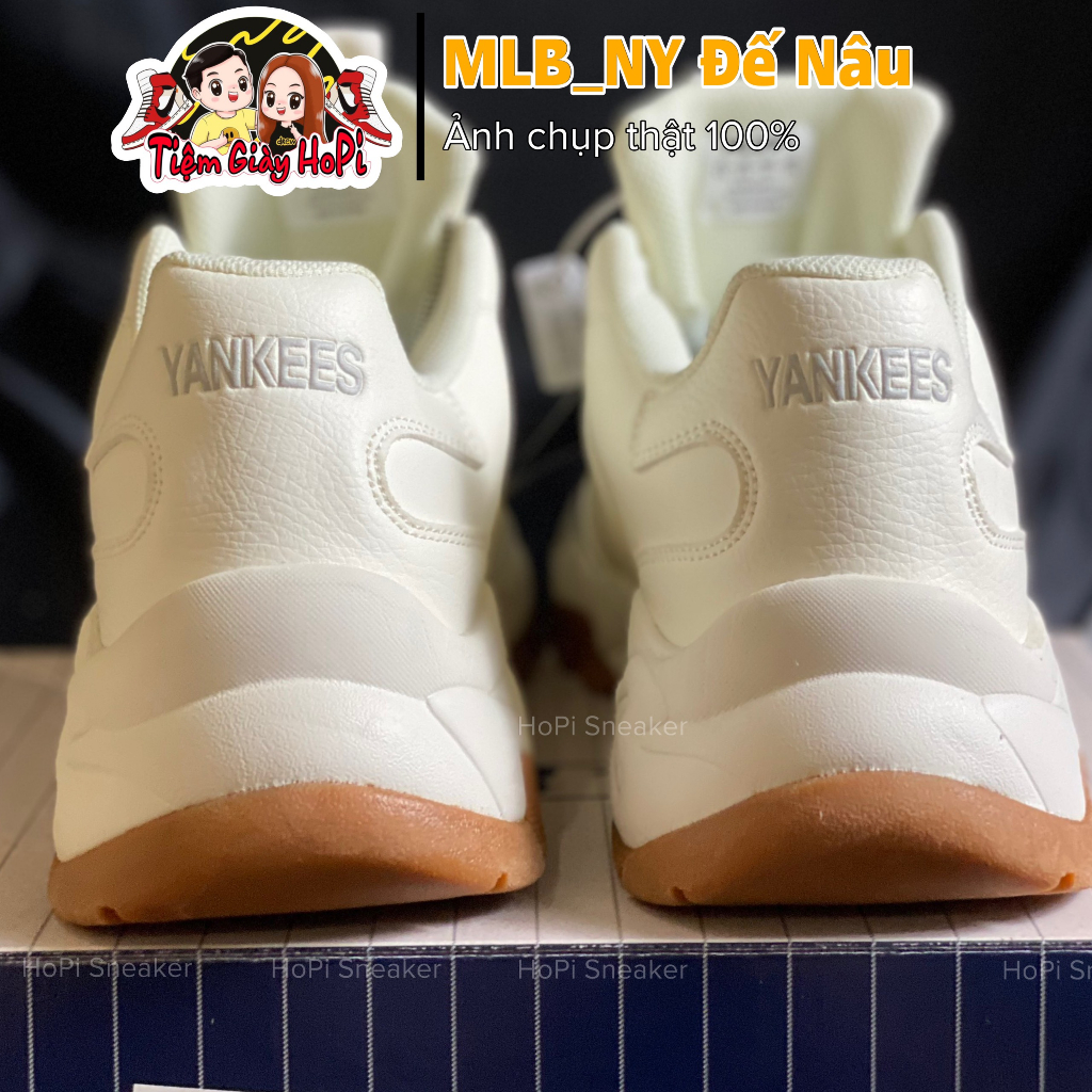 Giày Thể Thao MLB_NY Đế Nâu. MLB_Đế Nâu Full Box Bill. giày mlb, giày ny I HoPi Sneaker