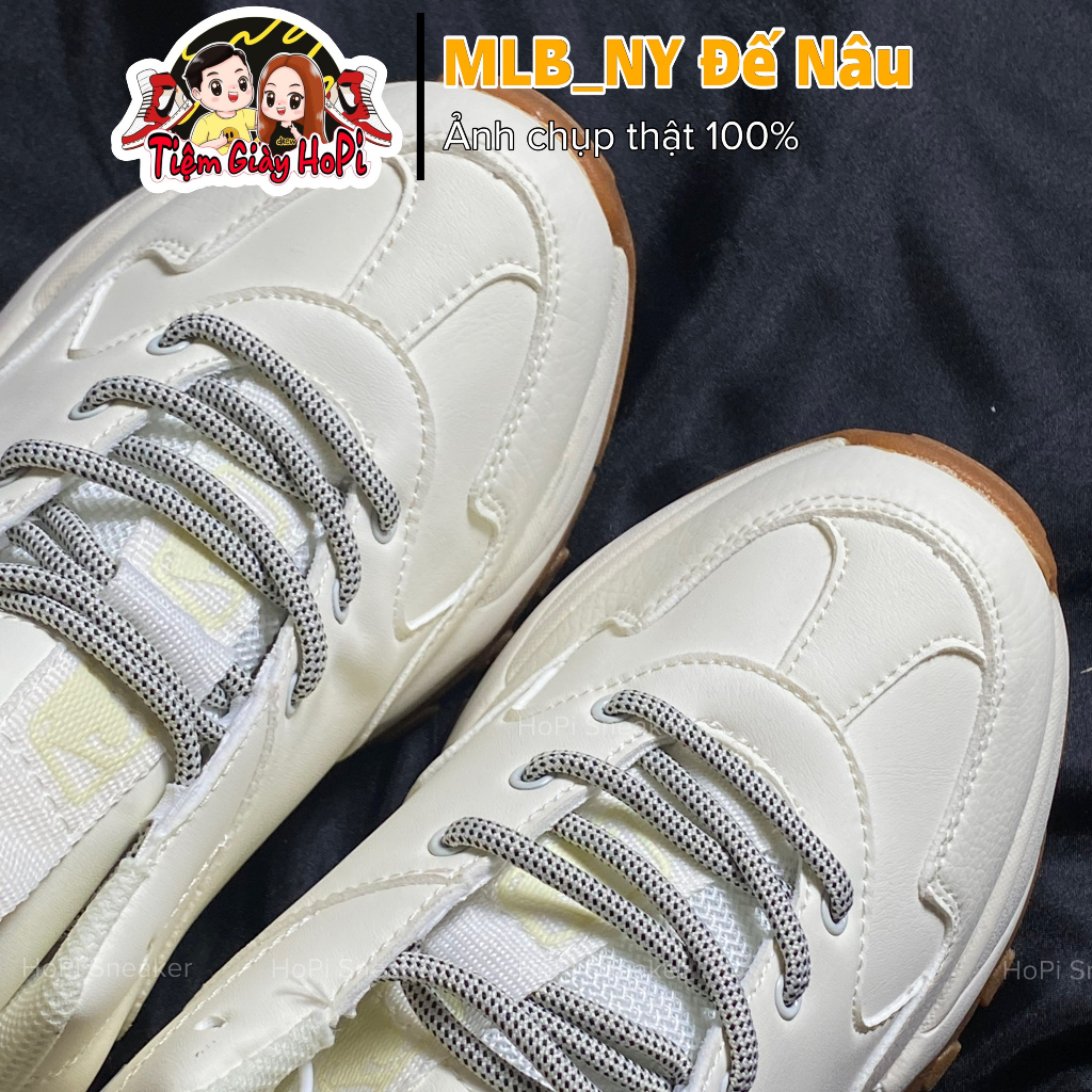 Giày Thể Thao MLB_NY Đế Nâu. MLB_Đế Nâu Full Box Bill. giày mlb, giày ny I HoPi Sneaker