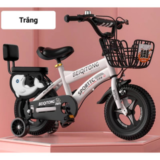 (CÓ SẴN) Xe đạp Beiquiton cho bé vành đúc có yên sau.