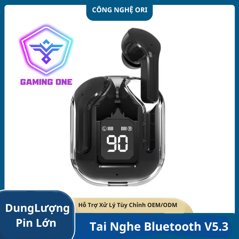 Tai Nghe Bluetooth Không Dây Air31 (BT30) Tai Nghe Nhét Tai Chống Ồn Trong Suốt Kèm Phụ Kiện Kết Nối Các Dòng Máy
