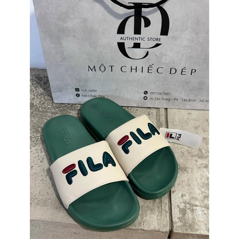 DÉP FILA CARINO THAILAND LÓT BÔNG LOGO THÊU   - FILA CHÍNH HÃNG UNISEX NAM NỮ  - CÓ BILL MUA HÀNG