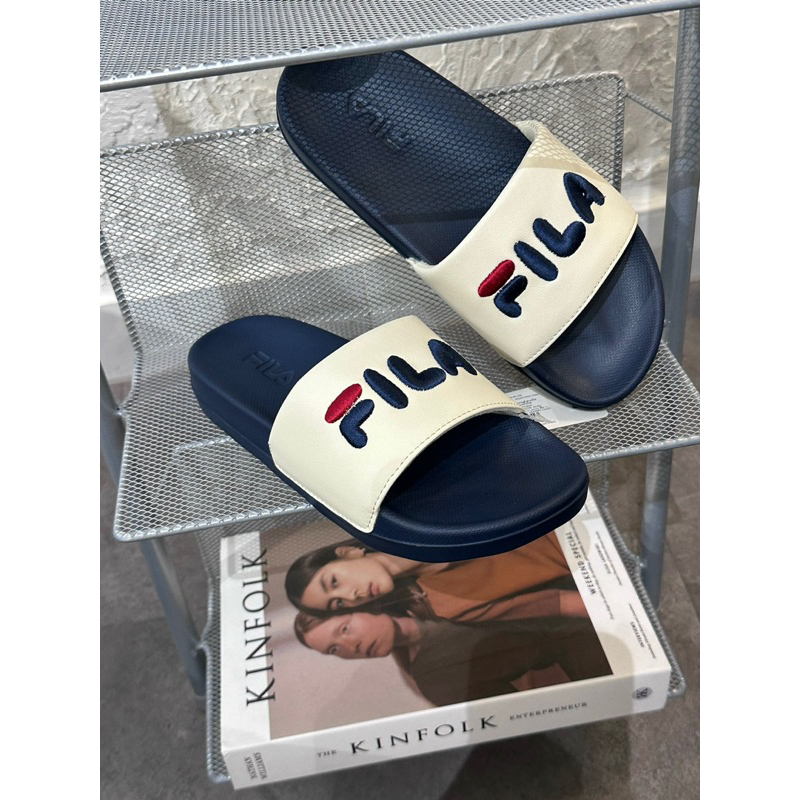 DÉP FILA CARINO THAILAND LÓT BÔNG LOGO THÊU   - FILA CHÍNH HÃNG UNISEX NAM NỮ  - CÓ BILL MUA HÀNG