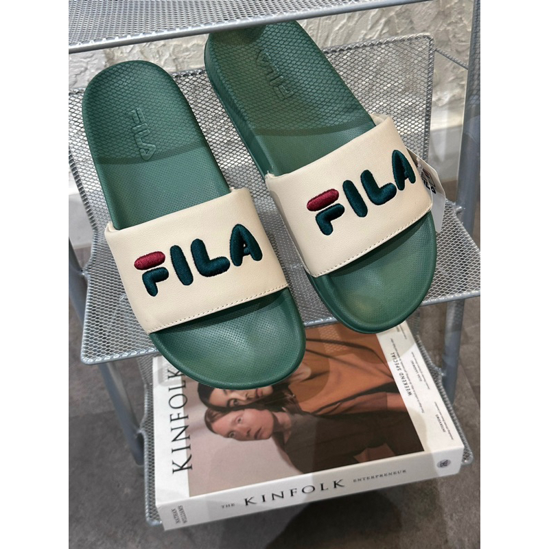 DÉP FILA CARINO THAILAND LÓT BÔNG LOGO THÊU   - FILA CHÍNH HÃNG UNISEX NAM NỮ  - CÓ BILL MUA HÀNG
