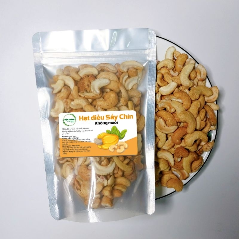 Hạt điều sấy chín nguyên vị / hạt điều sạch vỏ, loại ngon thơm bùi ngọt béo giòn