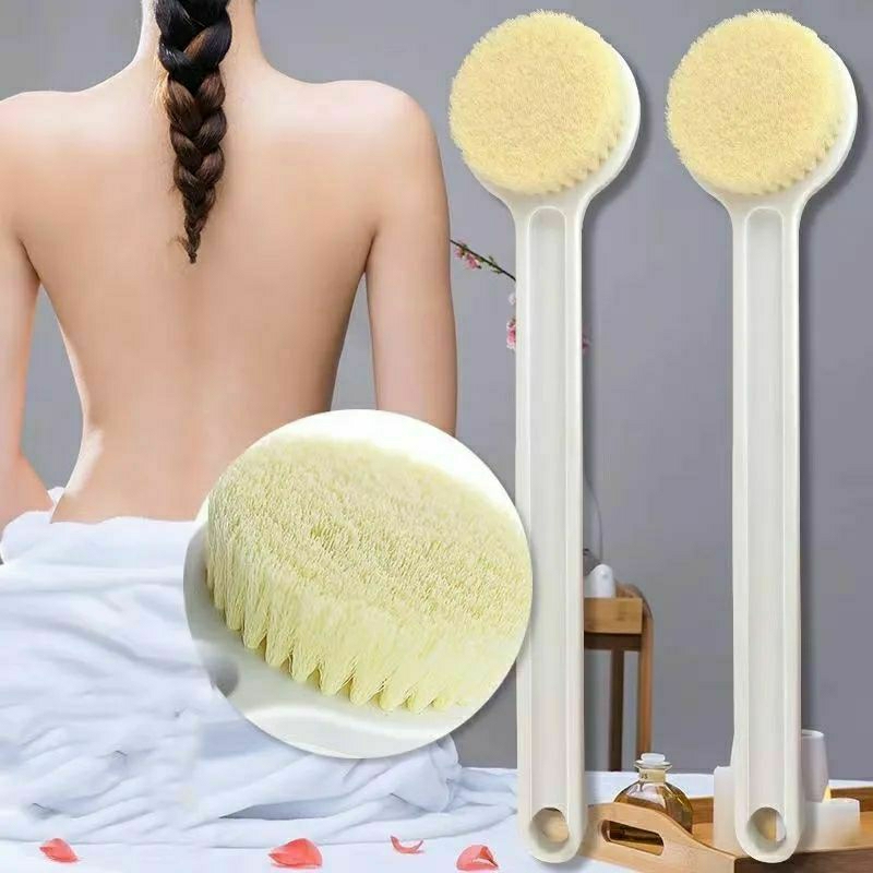 BÀN CHẢI TẮM CÁN DÀI TẨY TẾ BÀO CHẾT TẶNG MÓC DÁN TƯỜNG