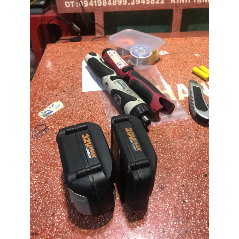 Pin sạc worx 20v-30v full áp bao nhận sạc