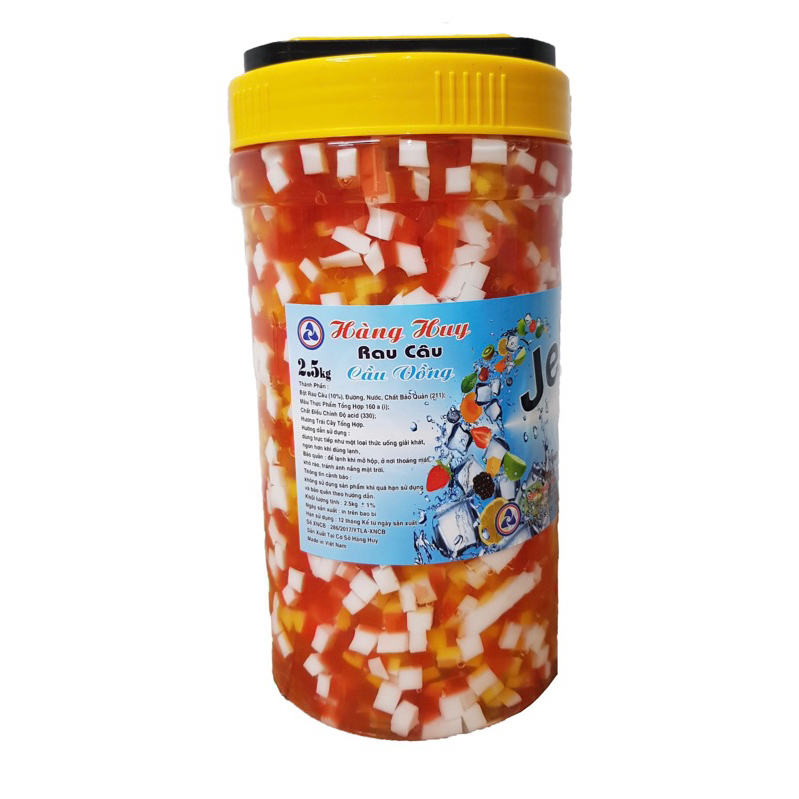 Thạch Rau Câu Douxian Jelly  2.5Kg Đủ hương, thạch con cá