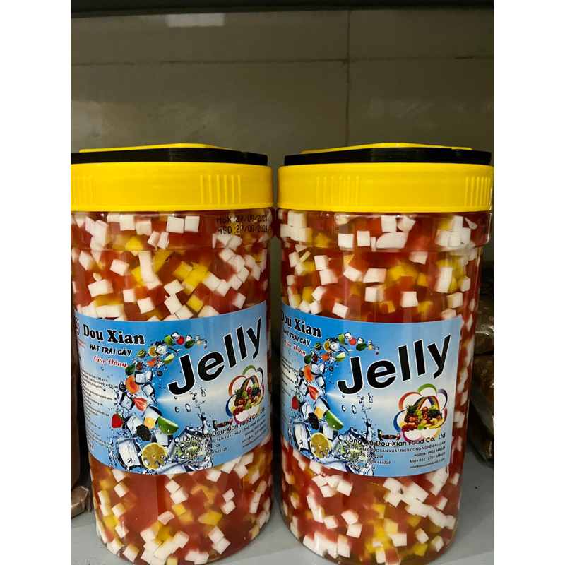Thạch Rau Câu Douxian Jelly  2.5Kg Đủ hương, thạch con cá