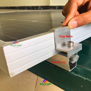 (PKLD)Kẹp biên lắp đặt tấm pin NLMT(đủ phụ kiện)