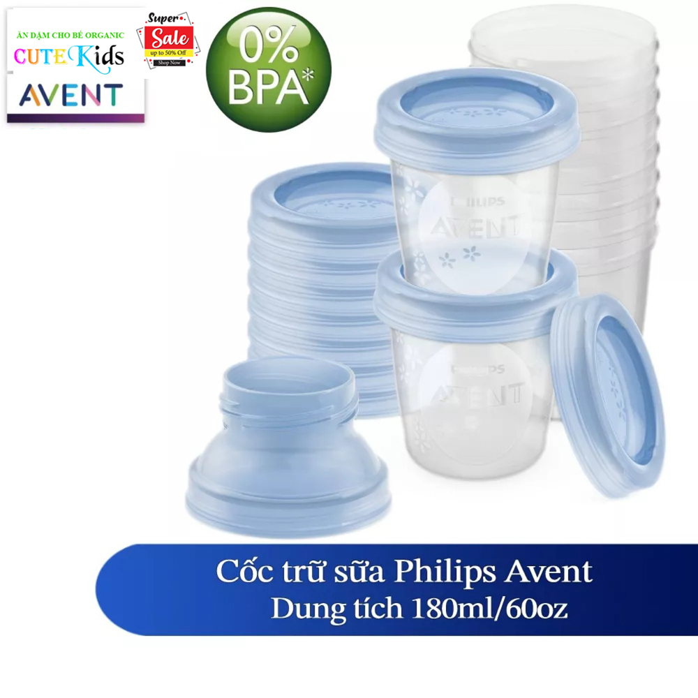 Philips Avent cốc trữ sữa SCF618/10 SCF619/05