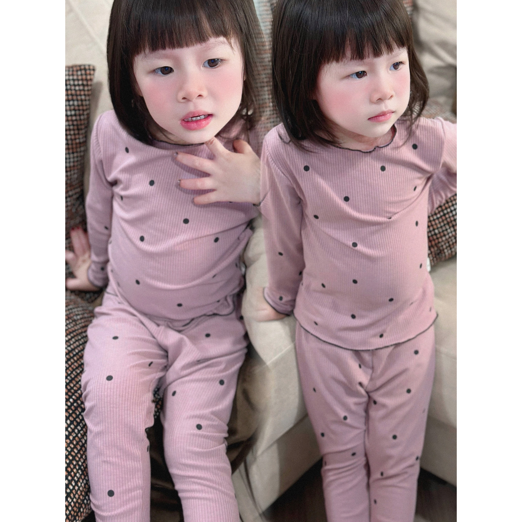 Bộ đồ bé gái tăm lạnh cho bé từ 8-20kg