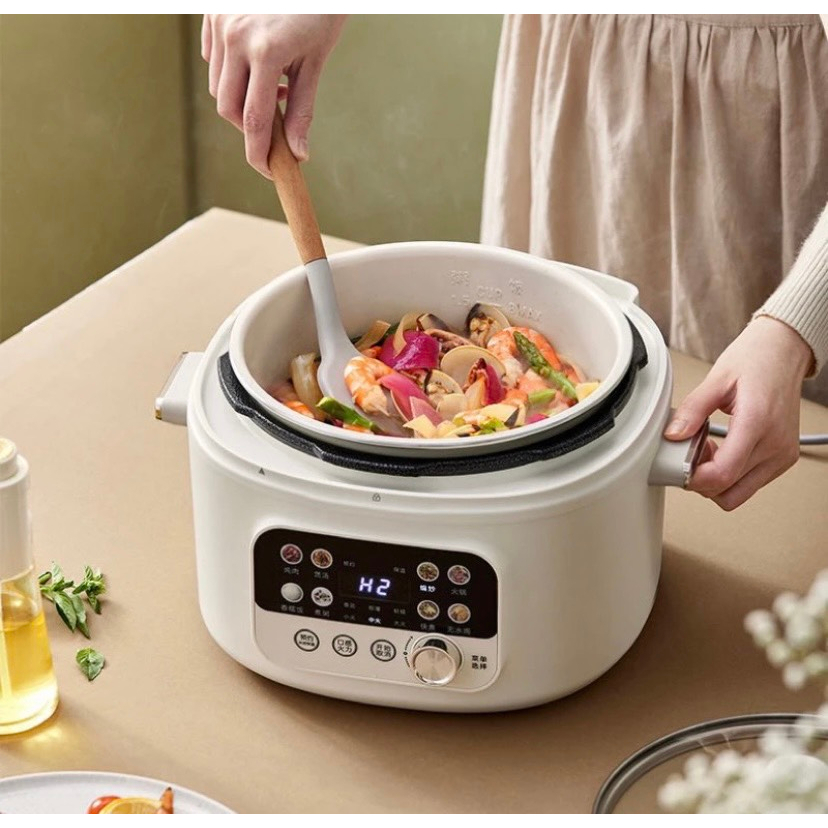 Nồi Áp Suất Bear Đa Năng Dung Tích 4 Lít YLB- - Hàng Chính Hãng, Bảo Hành 12 Tháng