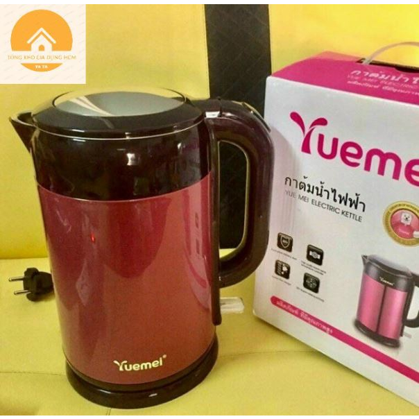 Ấm siêu tốc, Bình đun siêu tốc hàng Thái Lan cao cấp YEUMEI có 2 loại 1.8L và 2.5L