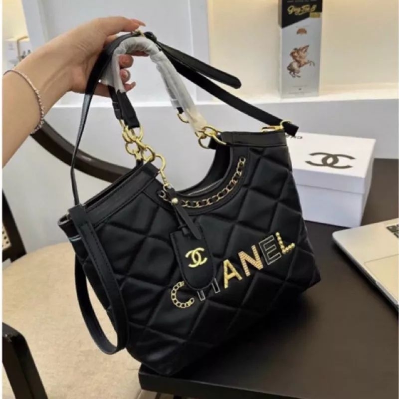 Túi Đeo Chéo, Đeo Vai Công Sở Viền Xích - Màu Đen Xanh