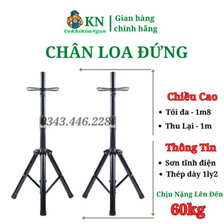 Chân loa đứng KT (1m - 1m8), dành cho loa sân khấu, loa hội trường, loa cây
