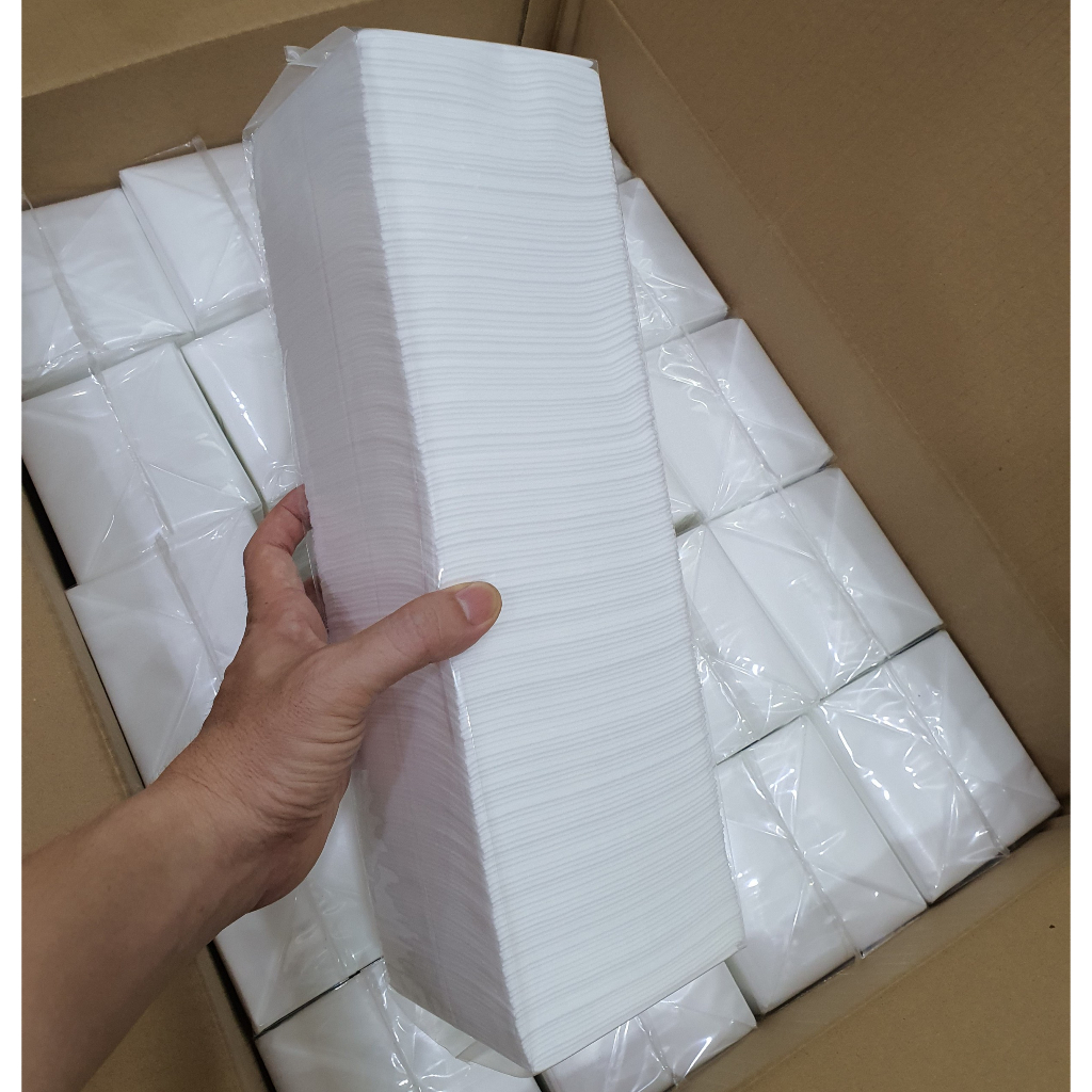 Khăn khô đa năng 1 bịch to 500 gram có khoảng 185-190 tờ kích thước 19x22cm