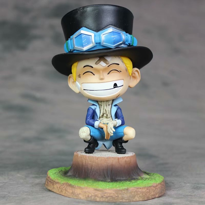Mô hình One Piece Ace lúc nhỏ - mô hình ace bị thương chibi decor trang trí bàn học phòng ngủ cao 12cm full box