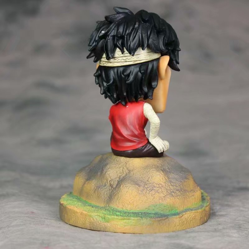 Mô hình One Piece Ace lúc nhỏ - mô hình ace bị thương chibi decor trang trí bàn học phòng ngủ cao 12cm full box