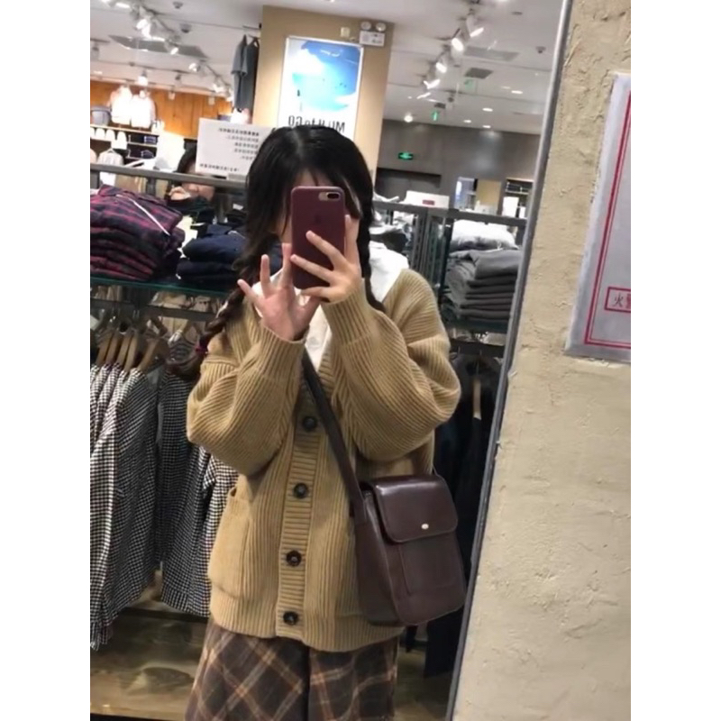 Áo Cardigan Len Nữ Phong Cách Hàn Quốc Chất Dày Dặn