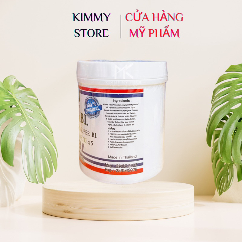 Kem dưỡng body men tẩy trắng da SUPER BL Thái Lan hộp 1kg
