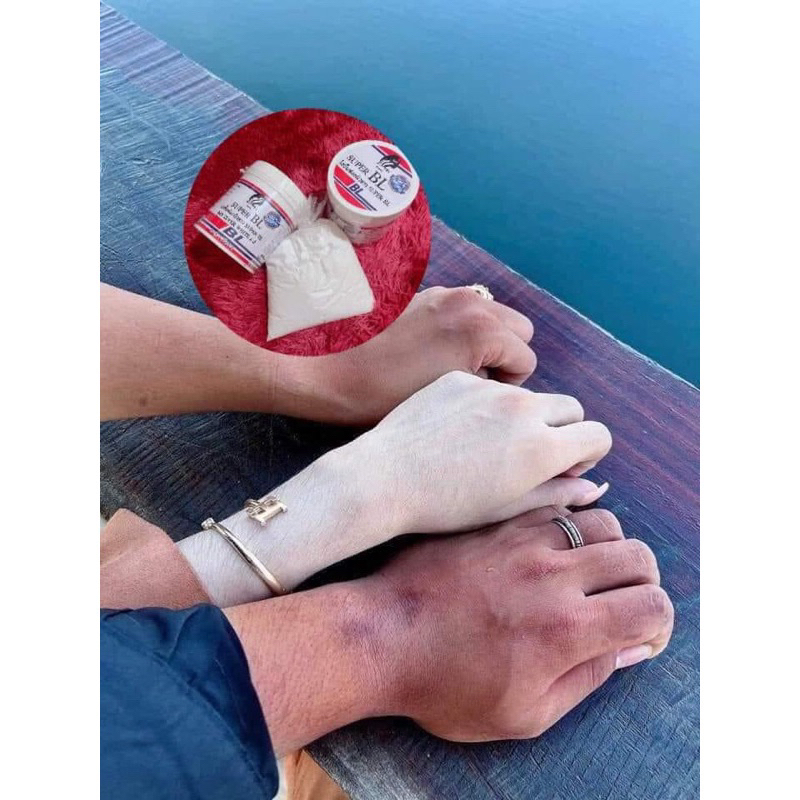 Kem dưỡng body men tẩy trắng da SUPER BL Thái Lan hộp 1kg