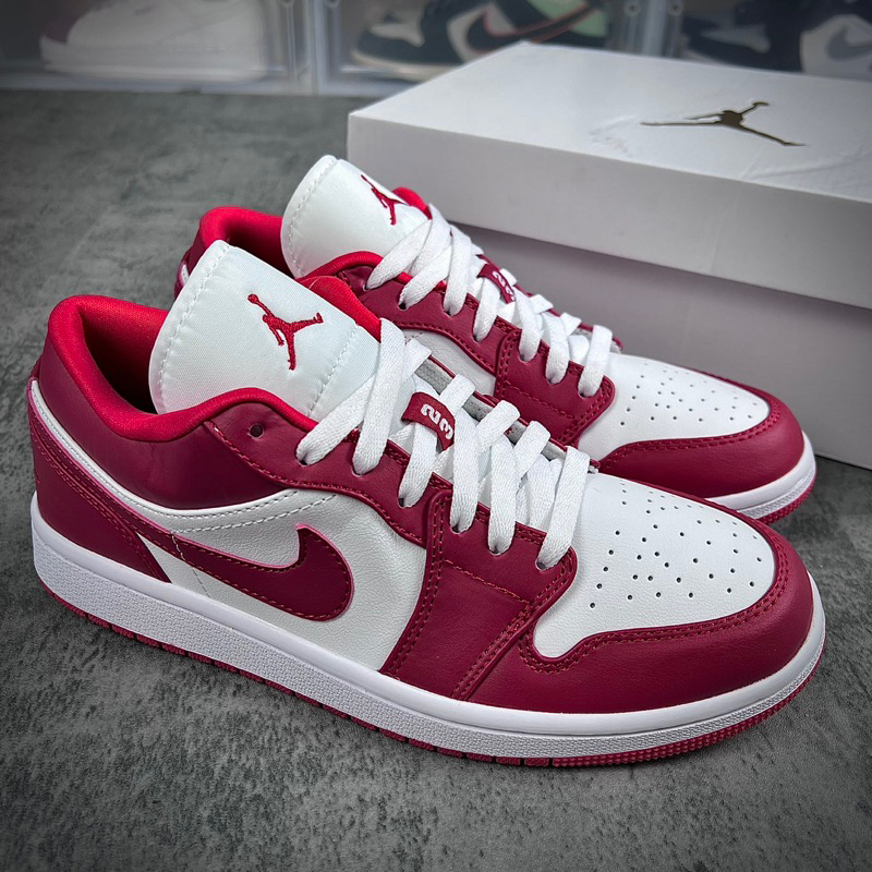 Jordan 1 Low Gym Red/Trắng đỏ