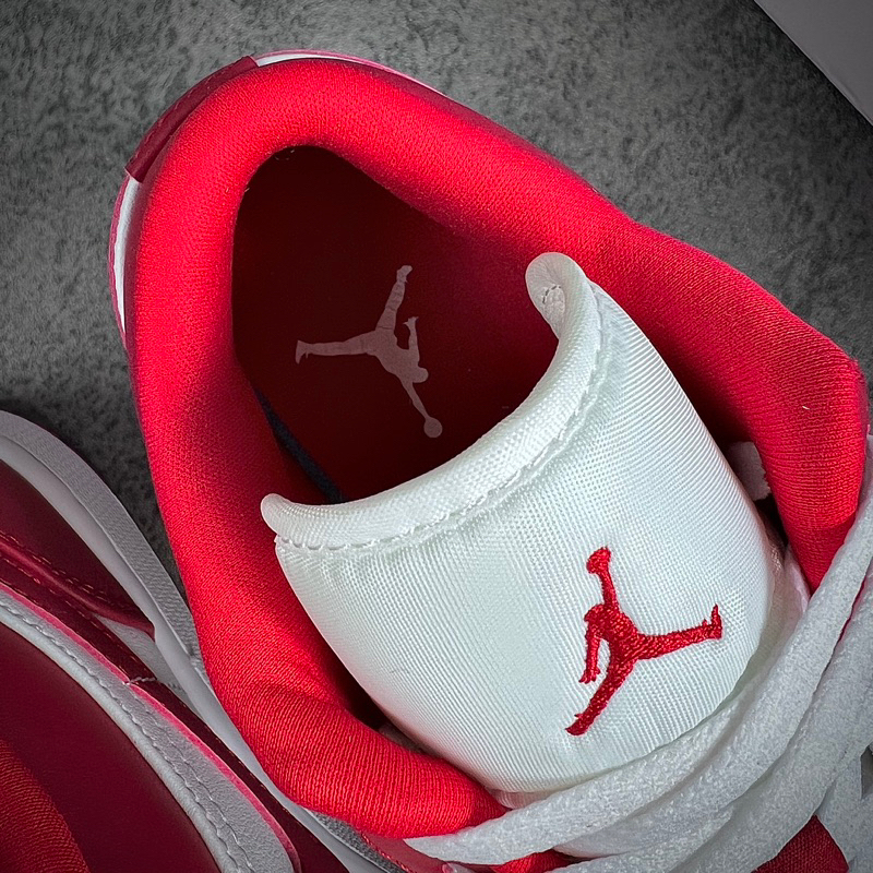 Jordan 1 Low Gym Red/Trắng đỏ