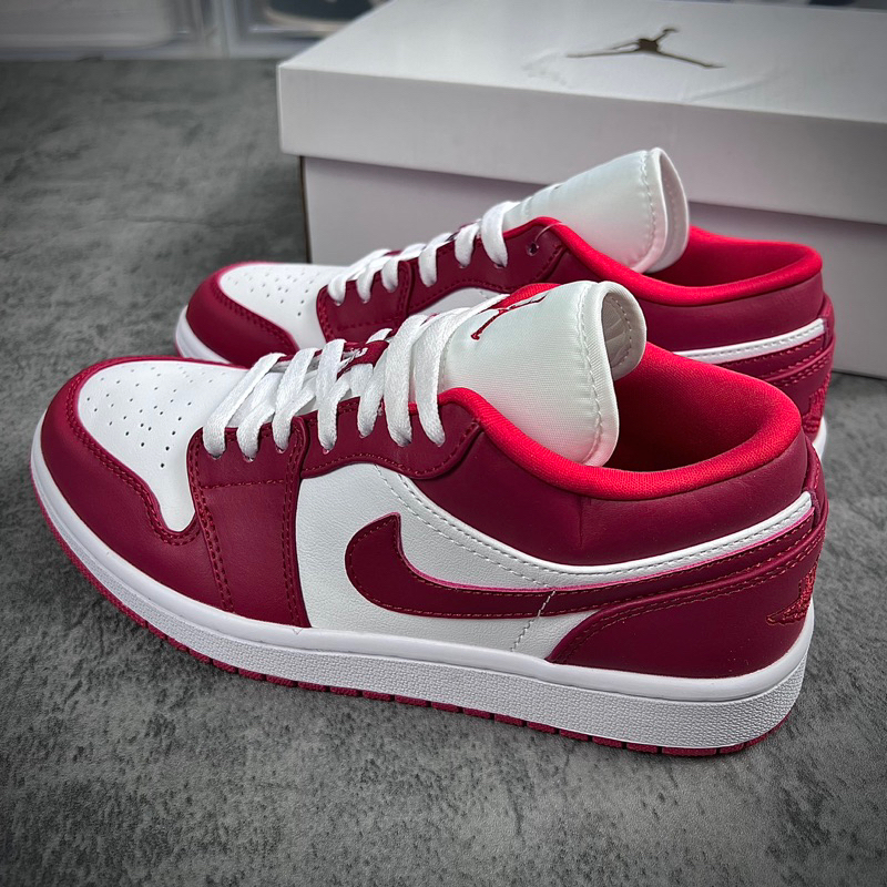 Jordan 1 Low Gym Red/Trắng đỏ