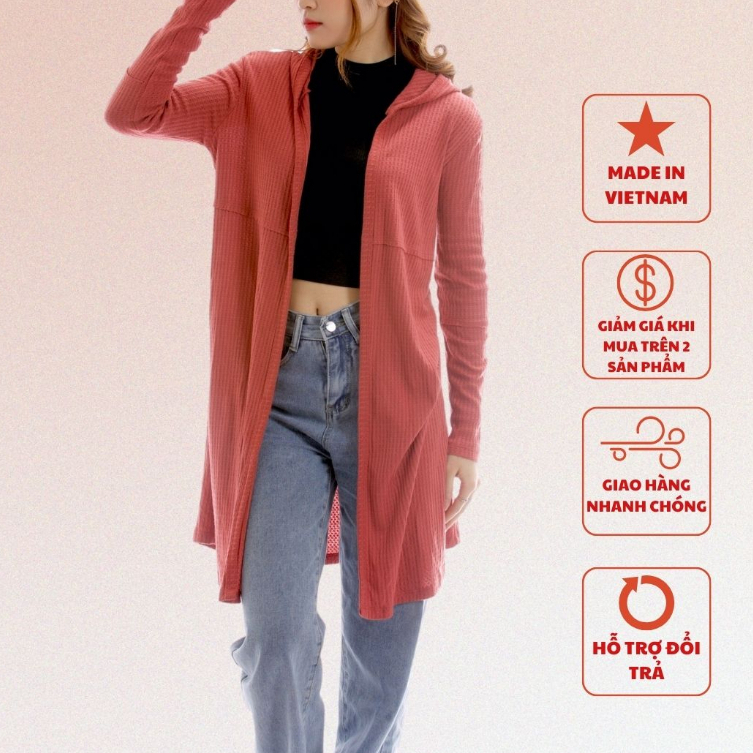 Áo choàng len cardigan nữ bó cổ tay 96079171