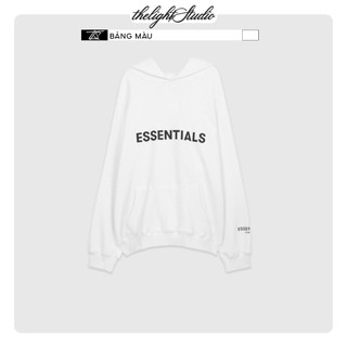 Áo hoodie FEAR OF GOD FOG ESSENTIALS SS20 dài tay unisex TLS oversize chất liệu Nỉ Bông form rộng