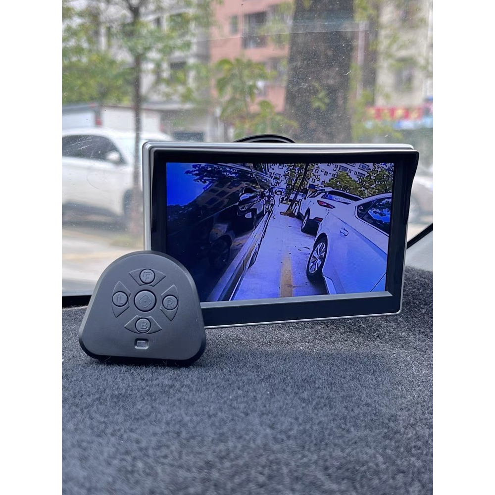 Bộ camera hành trình gắn gương xe con 4 mắt quay mạn sườn quay trước, sau, trái, phải góc rộng kèm màn hình 5 inh, tích