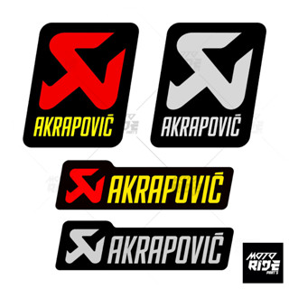 TEM PÔ AKRAPOVIC CHÍNH HÃNG, TEM NHÔM MỎNG CHÍNH HÃNG, NHIỀU KÍCH THƯỚC