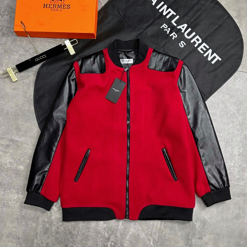 Áo Khoác Bomber phối da đẳng cấp cho mùa đông NeWW 2023 Hàng không đụng chợ