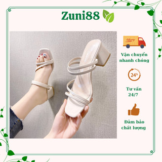 Guốc - dép cao gót 5 phân quai mảnh 4 dây