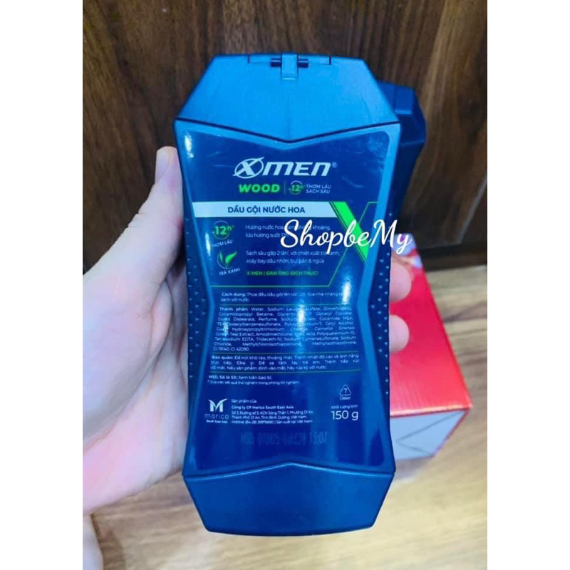 Dầu gội nước hoa Xmen mùi hương nam tính, 2x sạch sâu và lưu hương 12h