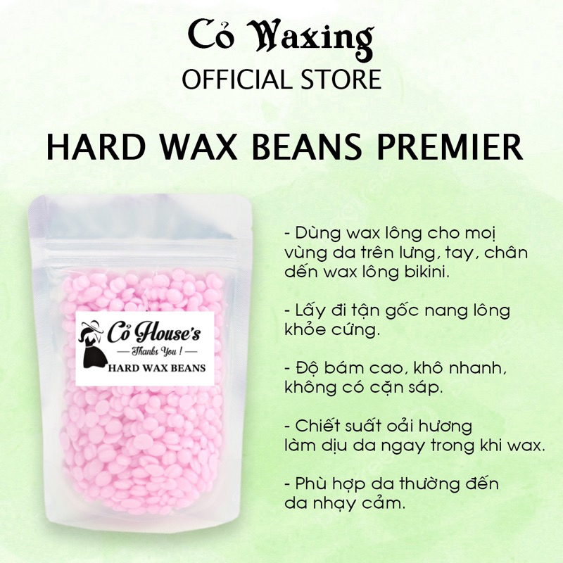 Sáp wax lông nóng hard wax bean cao cấp nhập khẩu tẩy sạch lông tay chân nách bikini