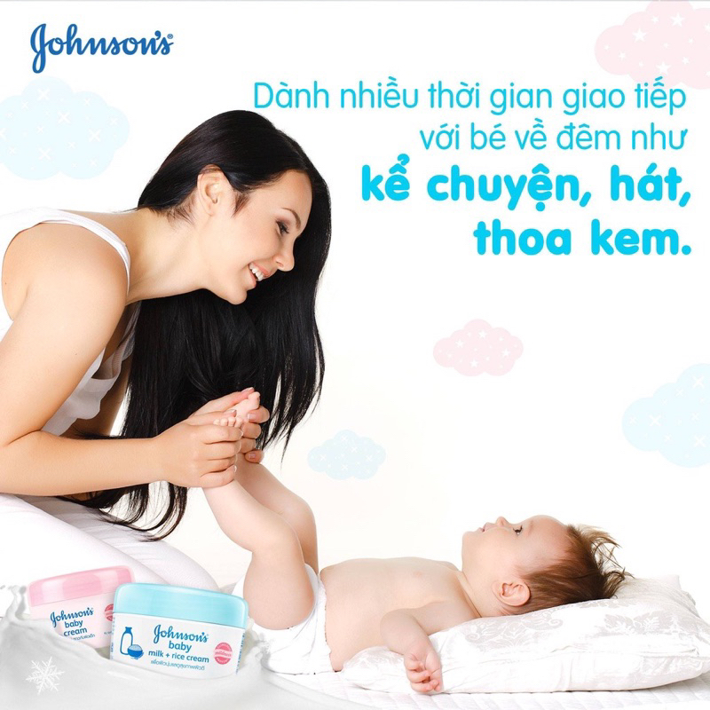 Kem Dưỡng Ẩm Cho Mặt và Toàn Thân Cho Bé Johnson's Baby Cream 50g