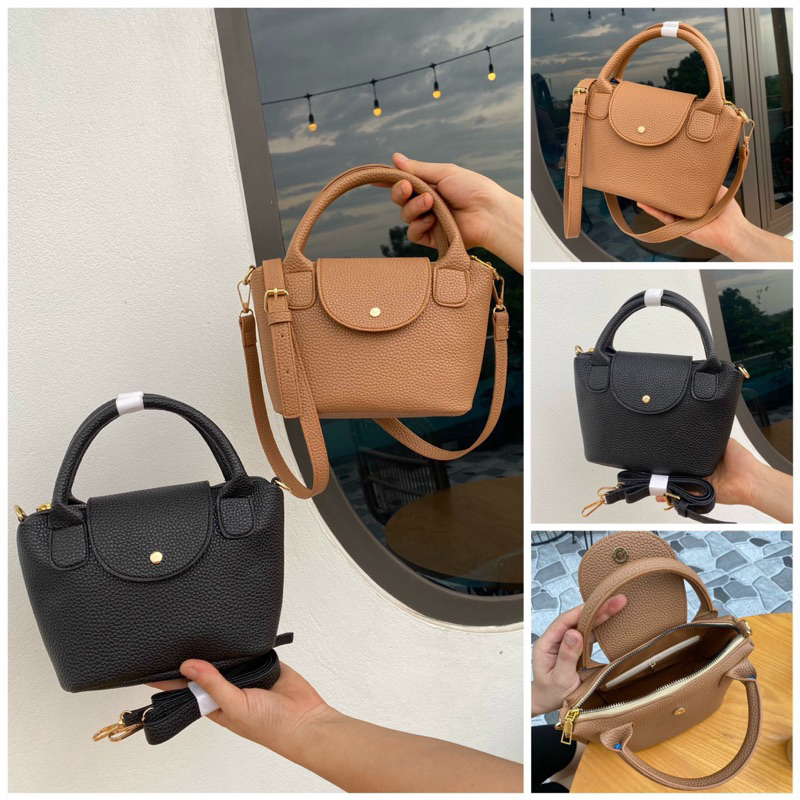 Túi đeo chéo Túi xách tay Túi HOBO QUAI XÁCH CÚC BẤM phong cách Hàn Quốc trẻ trung