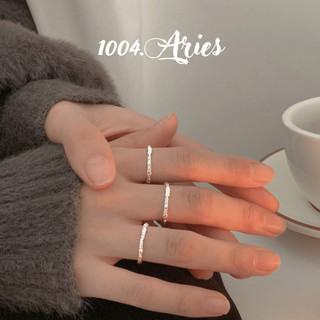 Nhẫn nữ S925 kiểu xoắn basic - 1004.ARIES
