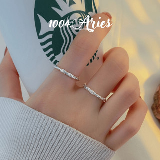 Nhẫn nữ S925 kiểu xoắn basic - 1004.ARIES
