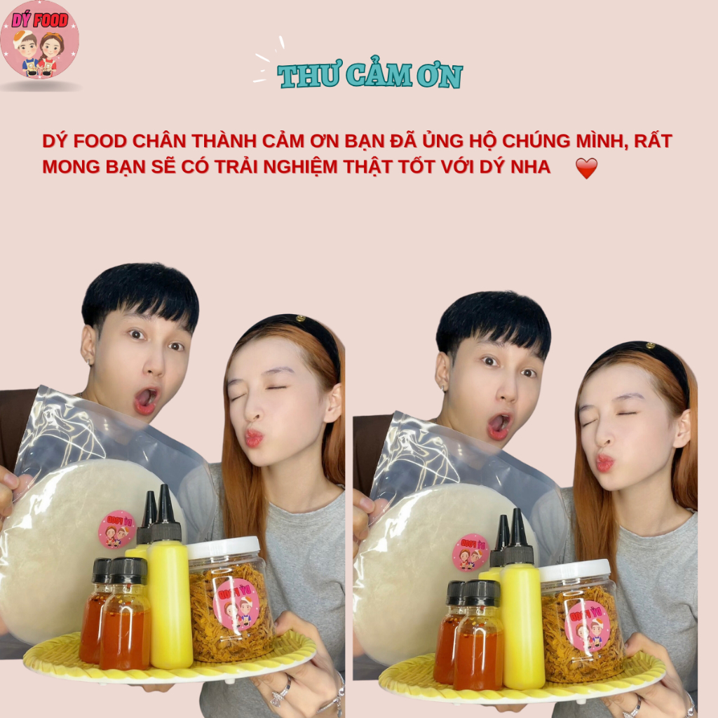 Combo Mới Nữa Nè - Bánh Tráng Khô Heo Hành Phi Muối Bò Kèm Bơ Và Sốt Tắc - Dý Food