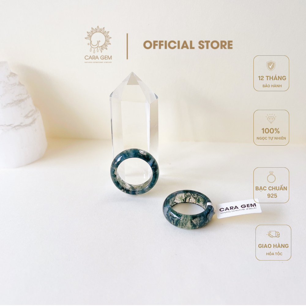 Nhẫn ngọc thuỷ tảo SP650 CARA GEM