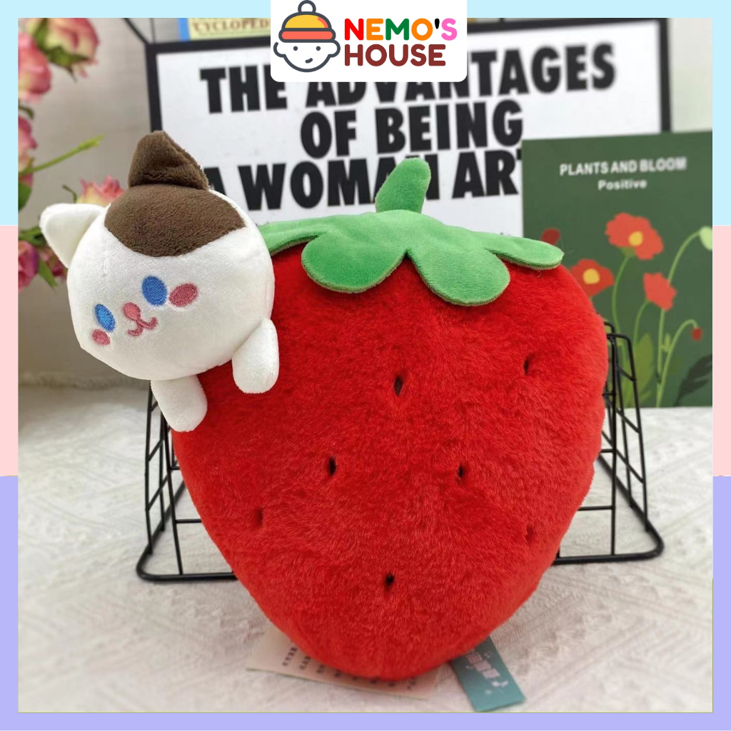 Gấu bông trái cây mini đáng yêu cho bé, thú nhồi bông trái cây mix con vật dễ thương, nhiều size và kiểu dáng xinh xắn