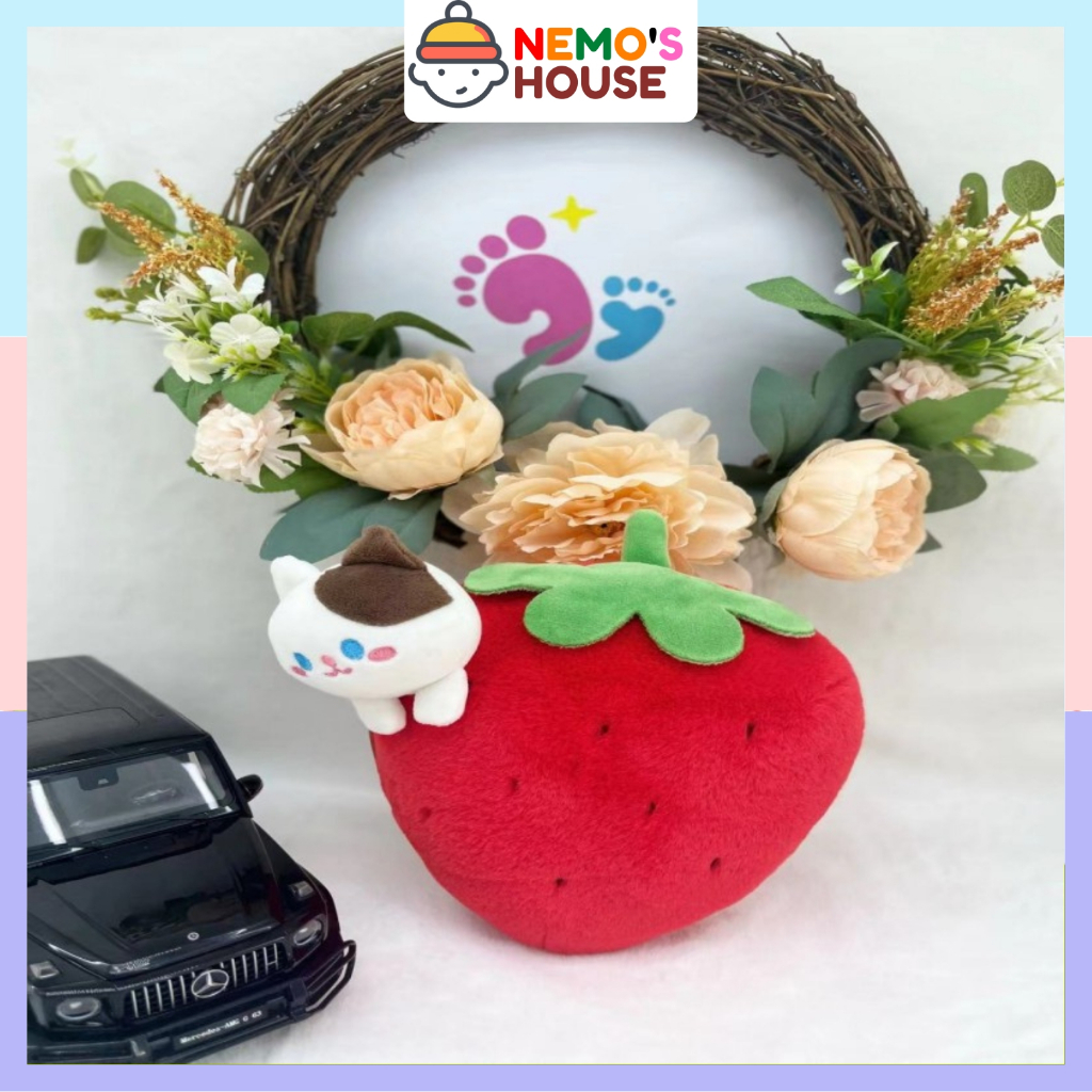 Gấu bông trái cây mini đáng yêu cho bé, thú nhồi bông trái cây mix con vật dễ thương, nhiều size và kiểu dáng xinh xắn